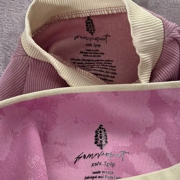 NWOT Free People Lilac and Yellow Think Twice Leggings in Dew Drop MSRP $138 - Picture 8 of 8